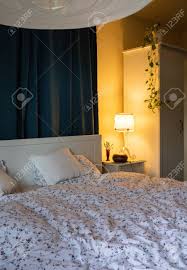 Check out our bedroom night lamp selection for the very best in unique or custom, handmade pieces from our lighting shops. Bedroom Detail With Night Lamp Stock Photo Picture And Royalty Free Image Image 146877578