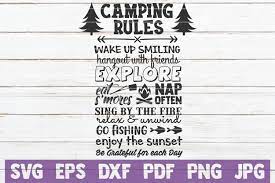 Download Camping Rules Svg Cut File By Mintymarshmallows Thehungryjpeg Com