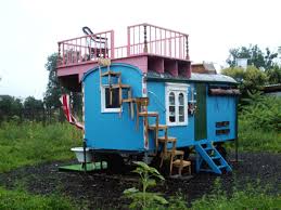 Bauwagen Construction Trailer Zigeunerwagen Kleine Hutten Winzige Hauser