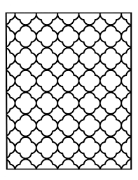 Overlapping circles and interwoven shapes create lots of spaces to fill with colors, adding to their beauty. Coloring Pages Quatrefoil Geometric Coloring Page