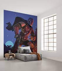 Digital Wallpaper Star Wars The Mandalorian Big Ambush Star Wars Design Star Wars Living Room Digital Wallpaper