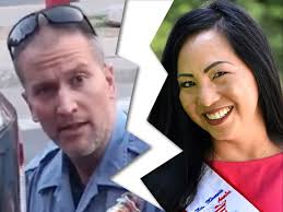 Derek chauvin posted a $1m (£774,000) bond and was released on wednesday morning, court records show. Ex Cop Derek Chauvin S Wife Files For Divorce After George Floyd Killing
