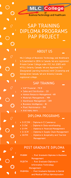 Sap Training Diploma Programs Mlc College Canada Career College Diploma Business Technology
