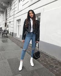 Buy white ankle boot & more. Get White Biker Boots Style Png Flashbiker