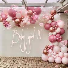 Balloons A More Online On Instagram Baby Shower Babyshower Babygirl Congratul Balloon Decorations Party Diy Baby Shower Decorations Balloon Garland