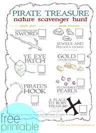 So yer looking for a fun pirate party game? Free Pirate Treasure Nature Scavenger Hunt Printable Pirate Activities Pirate Treasure Pirates