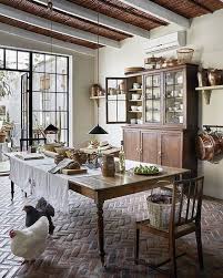 Unikalnye Derevenskie Idei Dizajna Kuhni Strany 04 Rustic Country Kitchens Rustic Kitchen Tables Country Kitchen Designs