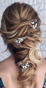 Bride Hair Pins Bridal Hair Piece Gypsophila Babys Breath Hair Etsy Bridal Hair Half Up Mother Of The Bride Hair Bride Hairstyles