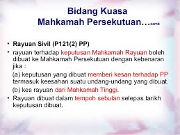 1.boleh membicarakan ke atas semua kesalahan. 6 4 1 Mahkamah Persekutuan