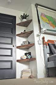 I like the natural wood large floating shelves fitted for a corner offers plenty of book storage. Diy Corner Shelf Ideas For Your Next Weekend Project