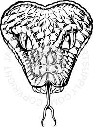Snake Head With Tongue Snake Drawing Head Tattoos Drawings