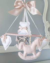 Giostrina Per Culla Con Bolla Chiamaangeli Personalizzata Con Nome Artesania De Bebe Manualidades Manualidades Creativas