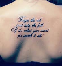 You may start to realize how futile it is to think about thethings that you don't have instead. Love This Tattoo Good Tattoo Quotes Family Quotes Tattoos Tattoo Quotes For Women