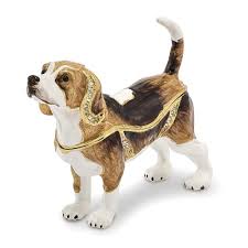 Matte black metal candle holders for pillar c. Bejeweled Beagle Keepsake Box
