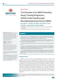 Everything you don't want to happen will happen, and you might find yourself begging for privacy and alone time. Pdf The Outcome Of An Adhd Parenting Group Training Programme Apeg In The Peterborough Neurodevelopmental Service Nds