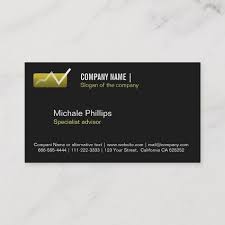 The choice of business card stock can impact not just how your business card looks, but also how business card stocks are classified by their thickness and finish. Adviser In Stock Market Values Black Elegant Business Card Zazzle Com Elegant Business Cards Stock Market Market Value