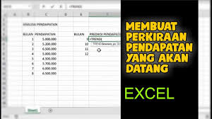 Cara Membuat Perkiraan Dengan Rumus Trend Excel Youtube