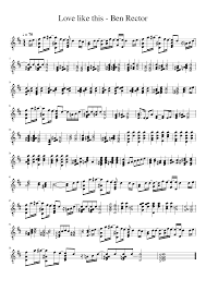 Love Like This Ben Rector Guitar Tab Sheet Music For Guitar Solo Musescore Com