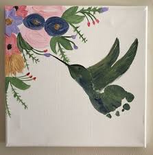 Baby Hummingbird Foot Art Baby Art Projects Footprint Crafts Handprint Crafts