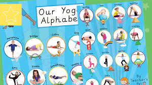 Alphabet yoga is a fun way to get kids moving while learning . Teacher S Pet Yoga Alphabet Poster