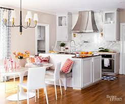 If you pick out the right model of a kitchen island, you will get a multifunctional space for most of your needs at the nowadays, designers are making an effort to create elegant and stylish pieces, which are highly practical and convenient at the same time. 15 Cool Ways To Customize A Banquette Kitchen Island With Seating Kitchen Banquette Classic Kitchens