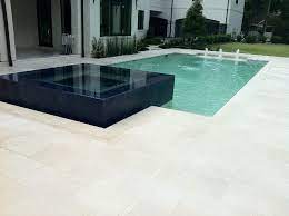 Tile, wood and composite decks are not as convenient as concrete, brick or stone varieties, and they can be more difficult to maintain. Freska Limestone Paver 16x24 Tumbled 2 White Gray Outdoor Floor Wall Pool Patio Backyard Qdisurfaces Pool Deck Tile Travertine Pool Pool Patio