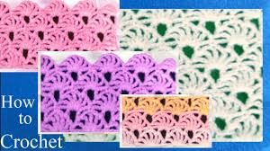 Me encanta tejer al crochet y todos estos puntos son un desafío apasionante. Como Tejer A Crochet Punto De Abanicos Calados How To Crochet Learn Youtube