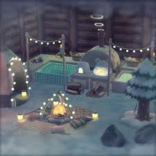 Horned Dynastid On Instagram A Hot Bath In The Snow Outdoor Spa With Hot Tubs At Th Animal Crossing Pc Animal Crossing Game Animal Crossing Pocket Camp