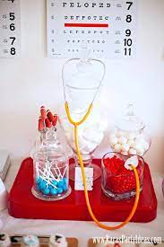 Good old classics are wild west parties; Doctor Nurse Themed Birthday Or Graduation Party Via Kara S Party Ideas Www Ka Doctor Graduation Party Nursing Graduation Party Nursing School Graduation Party