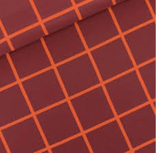 See You at Six Fabric/french Terry XL Grid/bordeaux
