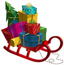 Christmas Sleigh With Gifts Png Clip Art Image Clipart De Natal Papai Noel Png Treno De Natal Gorro do papai noel em suas fotos pictures. pinterest