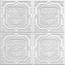 Shop Armstrong 40 Pack Tin Look Wellington Homestyle Ceiling Tile Panels Common 12 In X 12 In Actual Acoustic Ceiling Tiles Armstrong Ceiling Faux Tin