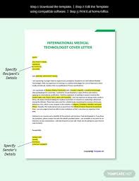 You can write it in our cover letter builder here. Free International Medical Technologist Cover Letter Template Google Docs Word Template Net Cover Letter Template Cover Letter Template Free Letter Templates