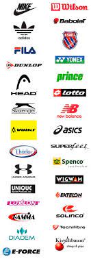 It would have been impossible for david to provide them all. Tennis Clothing Brand Logos