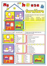 My House Furniture Worksheet Free Esl Printable Worksheets Made By Teachers Elementary Worksheets Vocabulary English Exercises