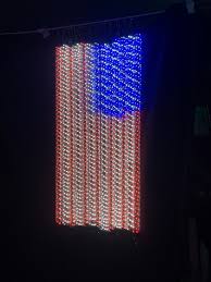 American Flag Led Light Poles For Sale With Rf Remote Controller 2 X 4 Rent For 100 Day 300 Installation And Removal Light Pole Pole For Sale Led Lights