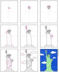 Maybe you would like to learn more about one of these? Draw The Statue Of Liberty Art Projects For Kids