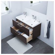 Godmorgon Sink Cabinet With 2 Drawers Black Brown Ikea Ikea Bathroom Vanity Bathroom Vanity Ikea Godmorgon