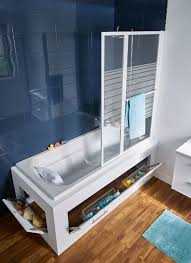 Fabriquer Un Tablier De Baignoire Avec Rangements Integres Idee Salle De Bain Agencement Salle De Bain Tablier Baignoire