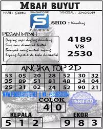 Syair Togel Singapore Hari Ini 23 Februari 2019 Buku