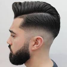 Beard Men With Low Bald Fade Beard Haircut Mid Fade Haircut Fade Haircut