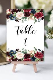 Wedding Table Number Template Printable Wedding Table Etsy In 2020 Wedding Table Numbers Printable Wedding Table Numbers Template Wedding Table Numbers