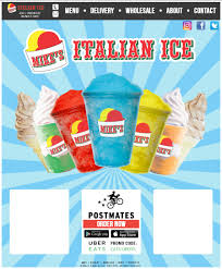 Italian ice is a treat that my great uncle benedito came up with. Mike S Italian Ice
