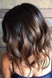 Balayage Highlights On Short Black Hair Blackhair Short Hair Balayage Hair Color Balayage Short Ombre Hair