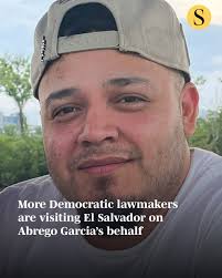 Four House Democratic lawmakers have traveled to El Salvador to call  attention to the plight of a man the Trump administration deported to a  Salvadoran prison and has refused to help return —