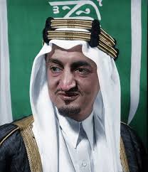 الملك فيصل بن عبدالعزيز colorized photos arabian art culture art