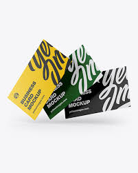 Download Textured Business Cards Mockup In Stationery Mockups On Yellow Images Object Mockups PSD Mockup Templates