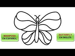 Como Dibujar Una Mariposa Y Aprende Come Se Escribe En Ingles Youtube