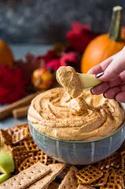Fluffy Pumpkin Cheesecake Dip Pumpkinweek The Crumby Kitchen