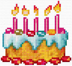 ♥ this pattern is an digital cross stitch. Birthday Cake Free Pattern Marcadores De Puntos De Cruz Bordados En Punto Cruz Punto De Cruz